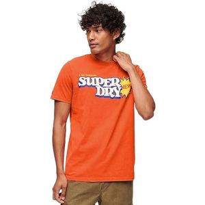 Superdry Cooper 70´s Retro Logo Short Sleeve T-shirt Oranje 2XL Man