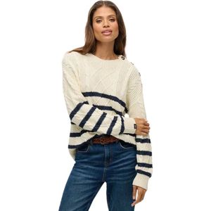 Superdry - Cable Crew Neck - Trui - Biologisch Katoen