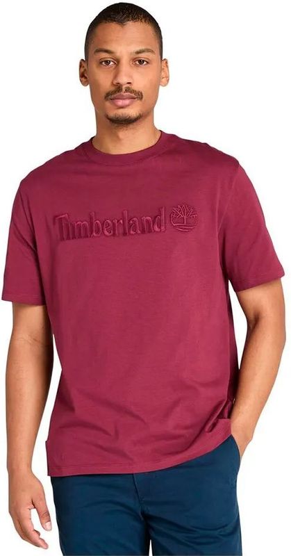 Timberland - Hampthon - T-shirt - Bordeaux - Katoen - Korte Mouwen