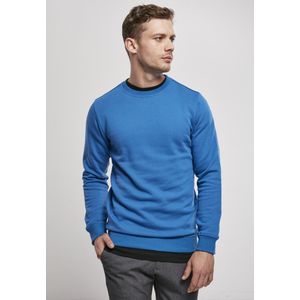 Urban Classics Organic Basic Crew (big ) Sweatshirt Blauw 3XL Man