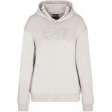 EA7 - Train Logo Series W - Sweater - Beige - Lange Mouwen - Katoen