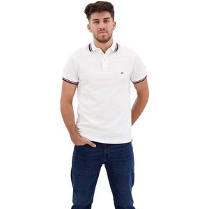 Tommy Hilfiger Core Tipped Slim Short Sleeve Polo Wit S Man
