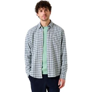 GARCIA - Overhemd - Groen - 100% Katoen - Lange Mouwen - Relaxed Fit