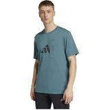 adidas - Performance T-shirt - Camouflage - Katoenmix - CLIMACOOL