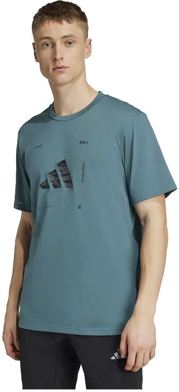 adidas - Performance T-shirt - Camouflage - Katoenmix - CLIMACOOL