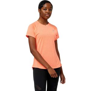 New Balance Impact Short Sleeve T-shirt Oranje M Vrouw