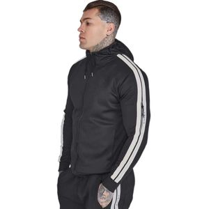 Siksilk - Full Zip Sweatshirt - Zwart - Heren