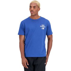 New Balance Essentials Reimagined Cotton Short Sleeve T-shirt Blauw L Man