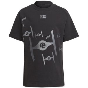 Adidas Star Wars Z.n.e Short Sleeve T-shirt Zwart 9-10 Years Jongen