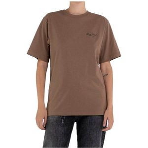 Replay W3698a.000.23188p Short Sleeve T-shirt Bruin XS Vrouw