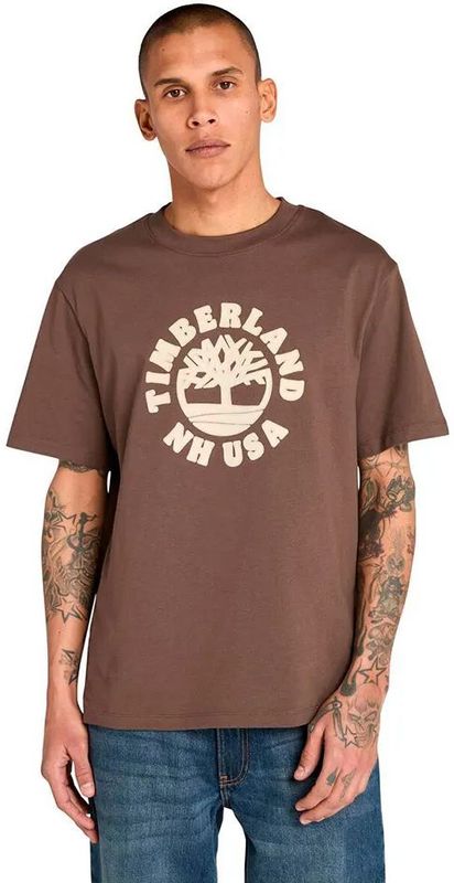 Timberlandvoor mannen. TB0A5MJ20011 Vakantie T-shirt zwart (L), Casual, Katoen, Korte mouwen