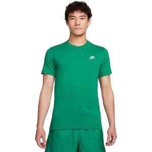 NIKE - Sportswear Club - T-shirt - Groen - Katoen