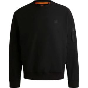 Sweater - Black001 - Met Logo-Badge - Lange Mouwen