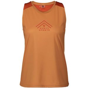 Scott Endurance Tech Sleeveless T-shirt Oranje XL Vrouw