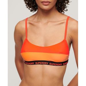 Superdry Elastic Bralette Bikini Top Oranje XS Vrouw