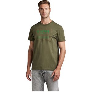 G-star Applique Multi Technique Short Sleeve T-shirt Groen S Man