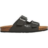 Pepe Jeans - Bio Double Velour Sandalen - Zwart - Dubbele Velours