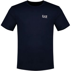 Ea7 Emporio Armani - 8NPT26_PJVQZ - T-shirt - Blauw - Korte Mouwen - Slim Fit