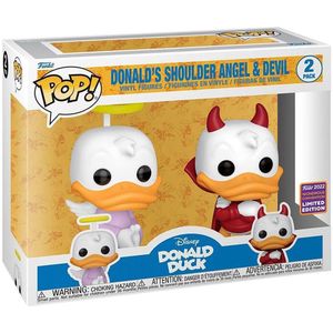 Funko Pop Disney Donald Duck Donald Angel And Devil Exclusive Figure Oranje