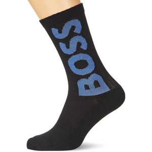 Boss - Qs Rib Logo Cc 50467748 - Sokken - Sportieve Kwartlengte - Gecertificeerd Biologisch Katoen