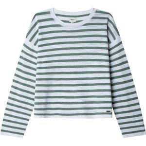 Pepe Jeansvoor meisjes. PG701106 Alina trui groen (10años= 140cm), Casual, Katoen, kinderkleding
