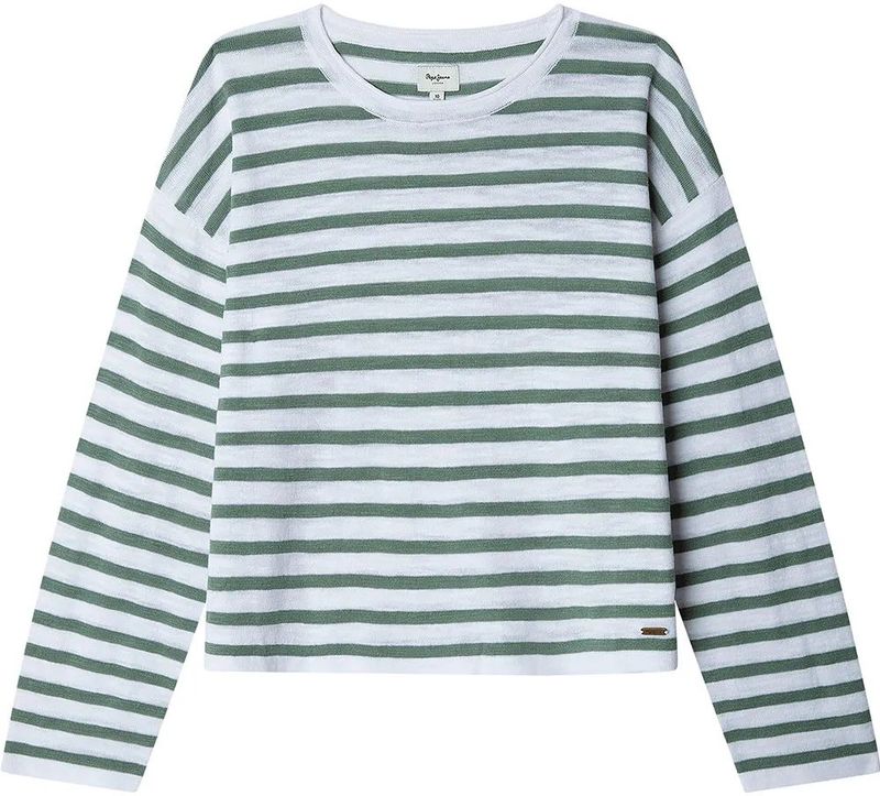 Pepe Jeansvoor meisjes. PG701106 Alina trui groen (10años= 140cm), Casual, Katoen, kinderkleding