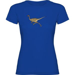 Kruskis Dino Run Short Sleeve T-shirt Blauw S Vrouw