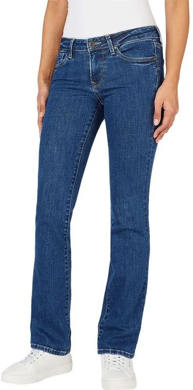 Pepe Jeansvoor vrouwen. PL204594GX7 Jeans Slim Fit Bootcut Lw blauw (25/32), Casual, Katoen, Denim