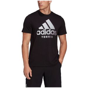 Adidas Tennis Cat Graphic Short Sleeve T-shirt Zwart S Man