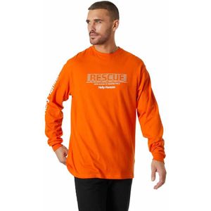 Helly Hansen Yu Long Sleeve T-shirt Oranje XL Man