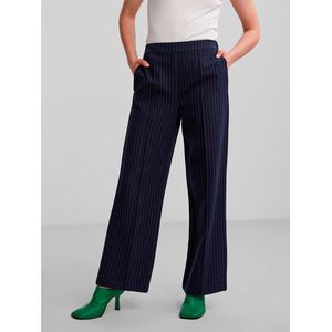 Pieces Bossy Wide Leg Fit High Waist Pants Blauw M Vrouw