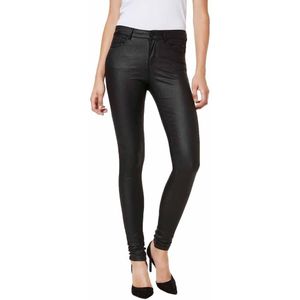 Vero Moda Seven Normal Waist Smooth Coated Jeans Zwart XL / 30 Vrouw
