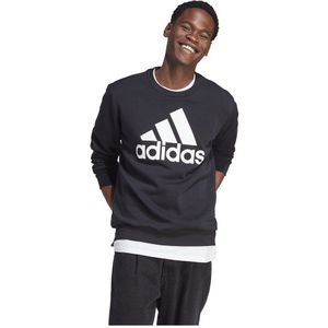 Adidas Essentials Fleece Big Logo Sweatshirt Zwart S / Regular Man