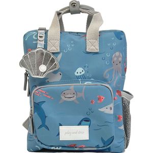 Play And Store Sharks Mini Backpack Blauw