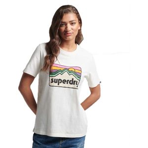 Superdry Vintage 90s Terrain T-shirt Wit 2XS Vrouw