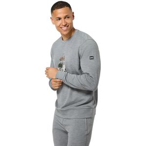 Super.natural - M CARSKI CREW - Sweatshirt - Zwart - Wool Super Brush