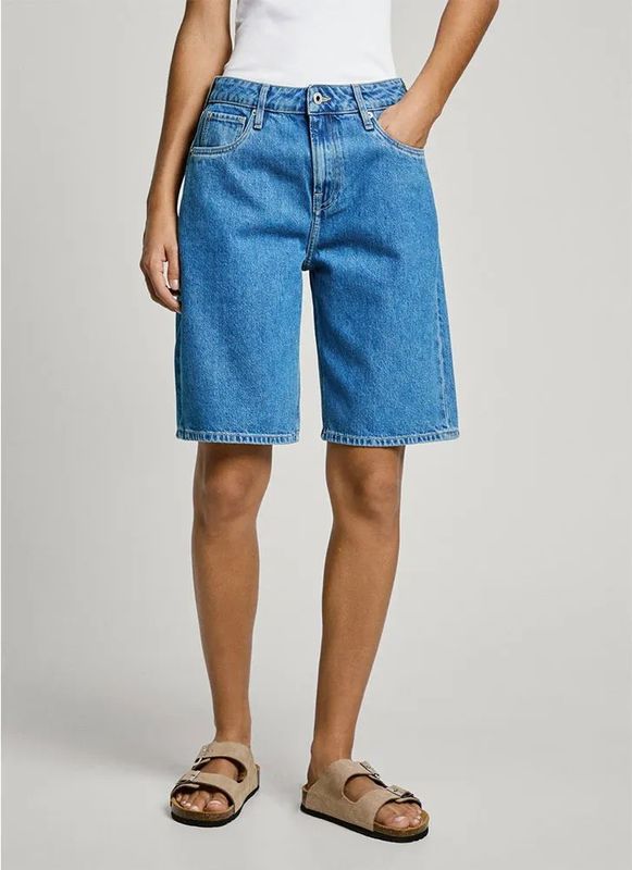 Pepe Jeans Pl801189 Hoge Taille Denim Shorts