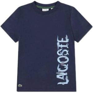 Lacoste Kids Croc Letter Graphic T-shirt Met Korte Mouwen