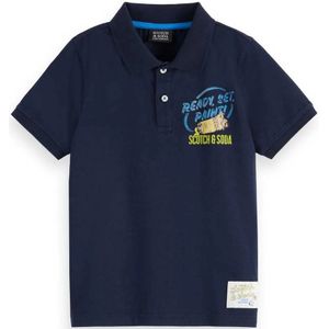 Scotch & Soda Jersey Artwork Korte Mouw Poloshirt