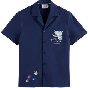 Scotch & Soda Placement Overhemd Met Korte Mouwen