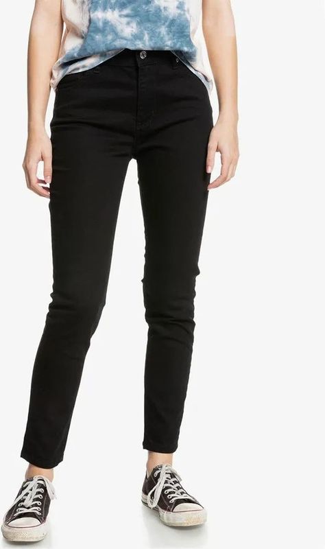 Quiksilver - 5 Pocket - Spijkerbroek - Skinny Fit - Hoge Taille