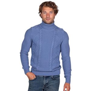 Nza New Zealand Irskene Turtle Neck Sweater Blauw XL Man