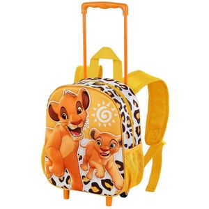 Karactermania Disney Lion King Africa Small 3d Backpack With Wheels Geel