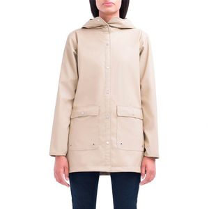 Herschel Forecast Rainwear Jacket Beige L Vrouw