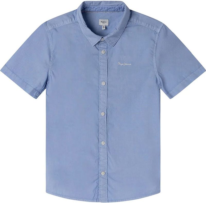 Pepe Jeans - Cabel Ss Shirt - Blauw - 12 jaar