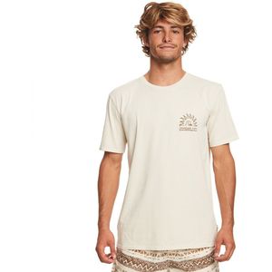 Quiksilver Earthy Type Ss Short Sleeve T-shirt Beige L Man