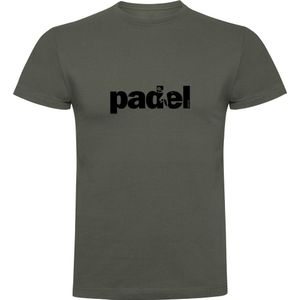 Kruskis Word Padel Short Sleeve T-shirt Grijs 2XL Man
