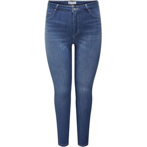 Only Carmakoma Storm Skinny Fit Push Up Bj564 High Waist Jeans Blauw 46 / 32 Vrouw