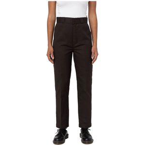 Dickies Phoenix Cropped Rec Pants Bruin 26 Vrouw