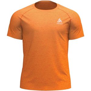 Odlo Crew Essential Seamless Short Sleeve T-shirt Oranje S Man